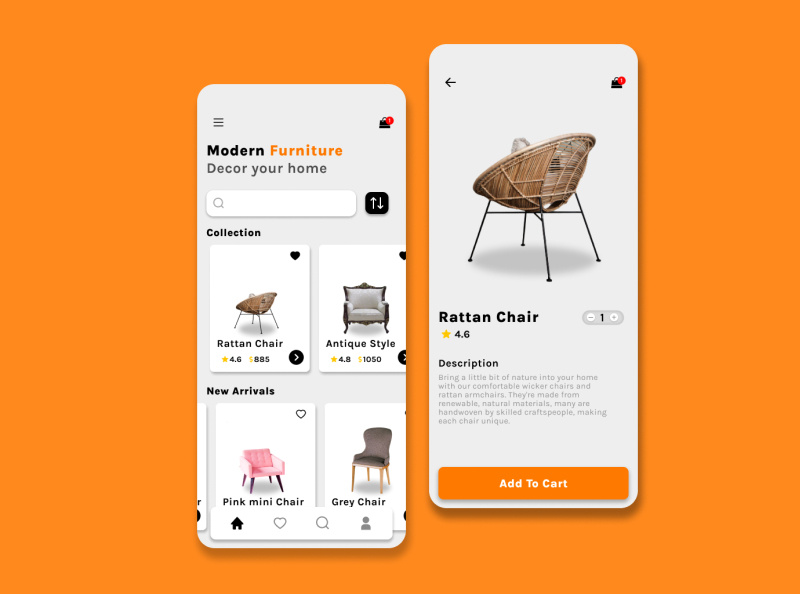 JustFurniture by Shekhar Gurung on Dribbble