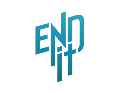 E.N.D. IT! Logo brand identity logo