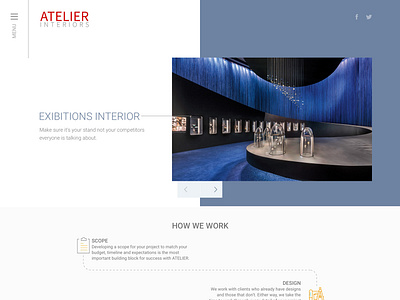 Atelier Interiors Dubai - Web UI branding design dubai landing page ui user experience ux user interface ui ux web website