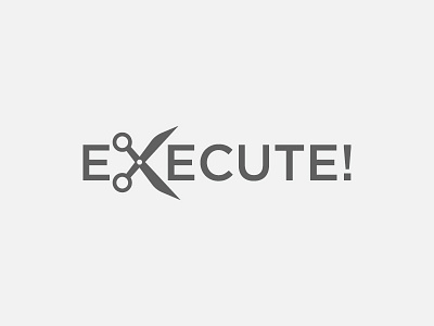 eXecute app branding design icon illustration logo typography vector
