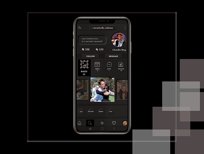 Instagram UI (Retro style) design friends instagram ui