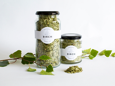 Birch Herbal Tea branding identity logo packaging tea