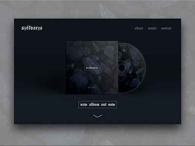 szélvarja clean interface minimal music ui user web webdesign website