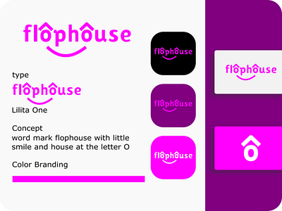 Flophouse logo app branding design graphic design icon logo typography ui ux vector