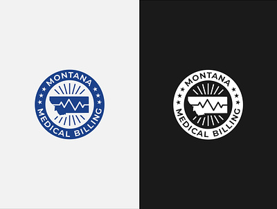 Montana Medical Billing Logo billing blue branding circle design design logo emblem graphic design icon logo medical mmb montana ota design portfolio vector