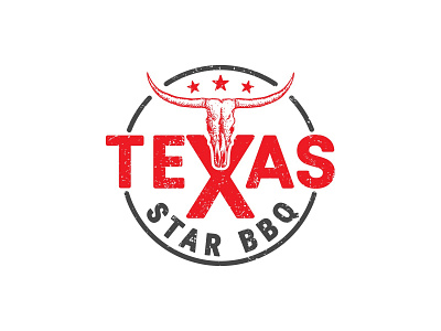 Texas BBQ bbq branding design graphic design illustration logo logo design red texas vector vintage