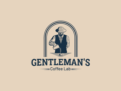 Gantleman's Coffee Logo branding coffee design gentleman graphic design illustration logo logodesign man old pictorial logo roastig typography vector vintage