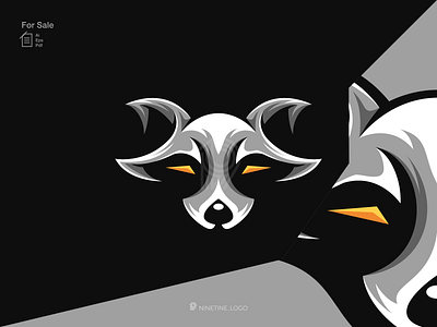 Raccoon logo 3d animal logo animation apparel branding design esport graphic design icon identity illustration logo mascot modern motion graphics raccoon simple logo sport symbol ui