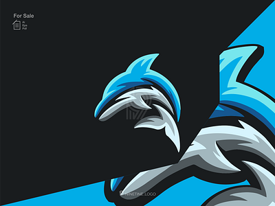 dolphin logo 3d animal animation apparel branding design dolphin esport fish graphic design icon illustration initial logo mamalia modern motion graphics printing symbol ui