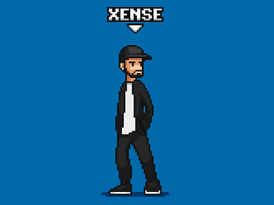 Xense 16bit 8bit animation artwork design fanart graphic design hardstyle illustration oldschool pixel pixelart xense