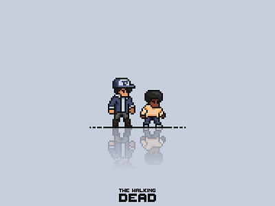 Telltale's The Walking Dead 16bit 8bit design graphic design oldschool pixel pixelart twd