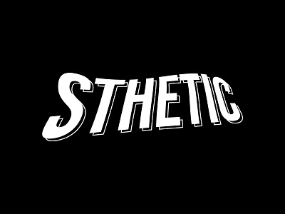 Sthetic Logo (Concept) design graphic design illustration logo oldschool