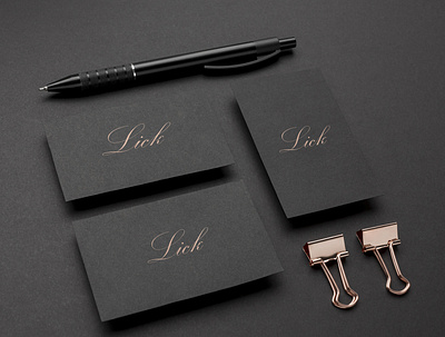 Lick logo and Business card design animation branding design graphic design illustration logo motion graphics typography vector