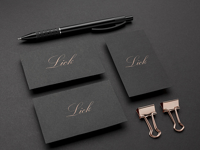 Lick logo and Business card design