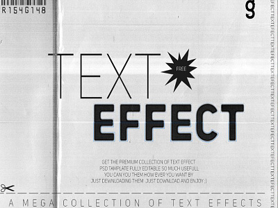 Free text effect branding design graphic design illustration logo text effect typography vector