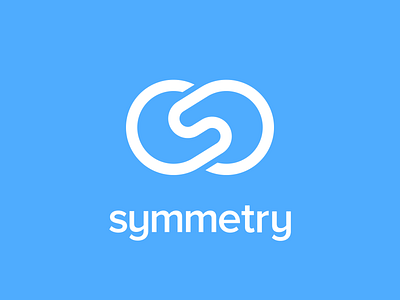 Symmetry brand logo logotype mark symmetry