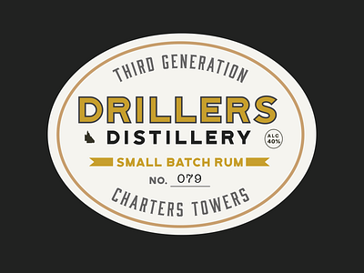 Drillers Distillery bottle label queensland rum small batch
