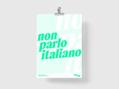 non parlo italiano apple design developer italy language napoli poster prints study tezjnr