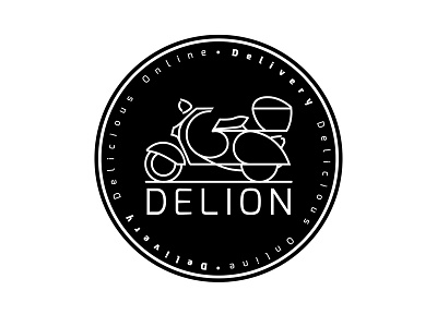 Delion branding concept graphic identity logo logo design logotype persian typography vespa