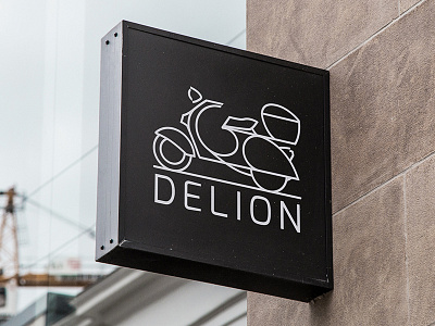 Delion concept branding concept graphic identity logo logo design logotype persian typography vespa