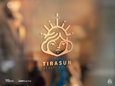 Tirasun beauty beautysalon branding concept graphic identity logo logo design logotype persian typography