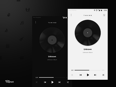 Tanino music player theme