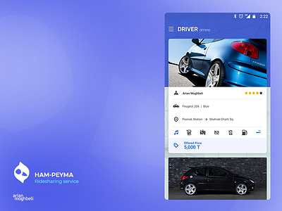 Hampeyma android ios ride uber ui ui ux design ux