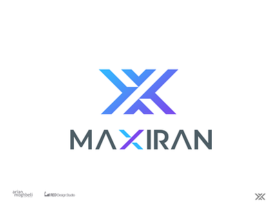 Maxiran branding graphic identity iran logo logo design logotype persian typography