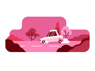 TAP30 illustration car illustration iran lyft paykan red snapp tap30 taxi taxi app transport uber