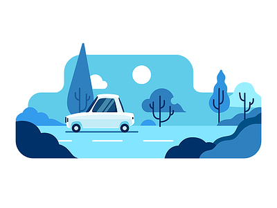 TAP30 illustration blue car illustration iran lyft paykan snapp tap30 taxi taxi app transport uber