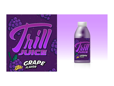 Trill Juice branding graphic design logo design