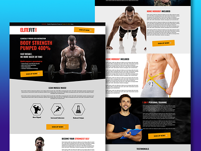 Fitness Personal Trainer Landing Page💪