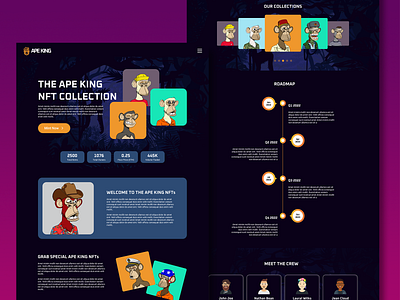 NFT Landing Page Design