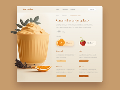 Product page concept on restaurant website design e commerce product card product page ui ui design ux