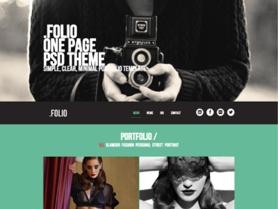 Free Folio HTML5 creative agencies folio free freebie html5 portfolio template