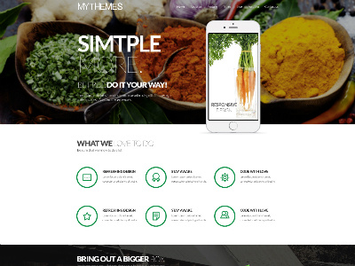Free Mythemes PSD Template cooking free freebie mythemes psd template