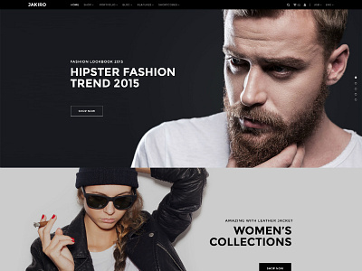 JAKIRO – Fashion PSD Template