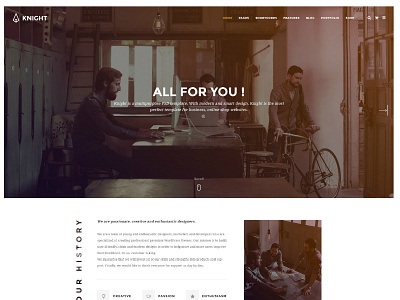 KNIGHT - Corporate and Shop PSD Template