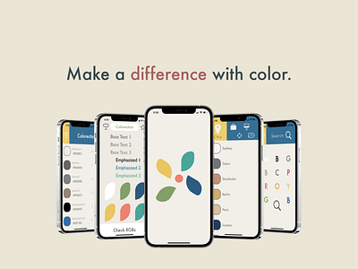 Colorection - Color Palette iOS App app design ios ui ux xcode