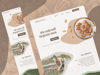 HTML/CSS Website Design Practice - Nuts E-commerce