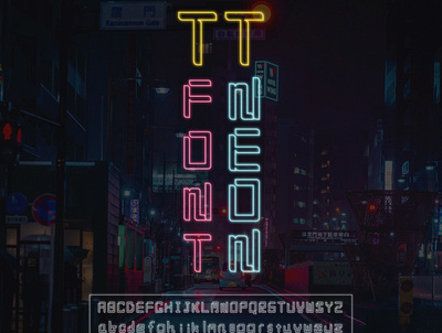 Tyler Terrible Neon Font font graphic design typography