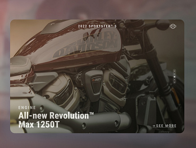 Microsite - Harley Davidson 2022 Sportster S bike design figma harleydavidson microsite motorcycle ui website