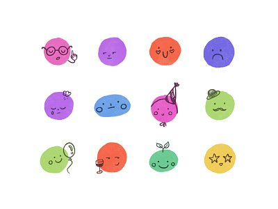 stickers "scuttles" design emoji illustration procreate smile stickers telegram