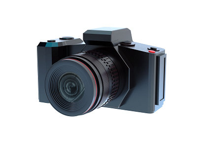 Black Camera 3d branding motion graphics