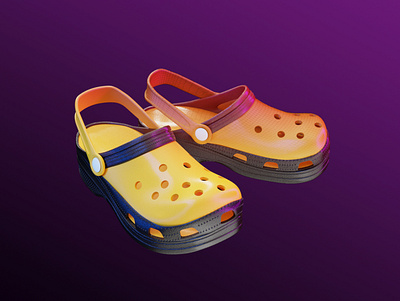 3D Modeling Rubber Footwear 3d animation blender branding footware graphic design logo motion graphics product sandals