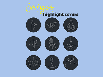 Highlights for Instagram app branding design graphic design illustration logo typography ui vector