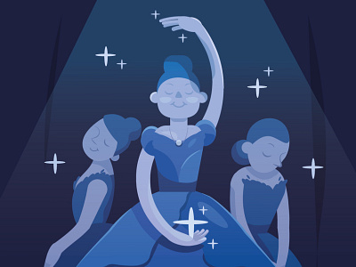 Fairy-tale Ballet ballet design girl graphic design illustration people