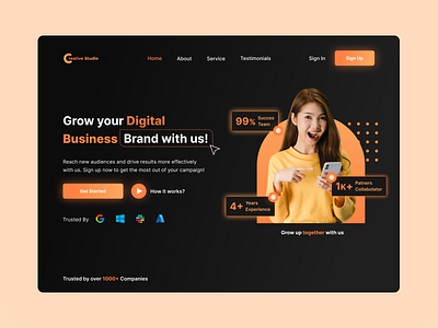 Digital Agency digital agency landing page ui ux website