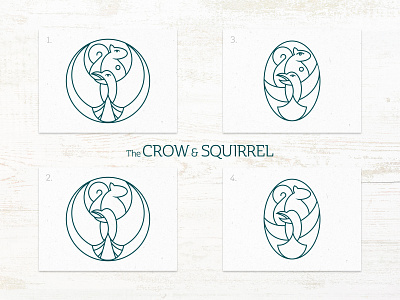 The Crow & Squirrel Pub - Logo Iterations