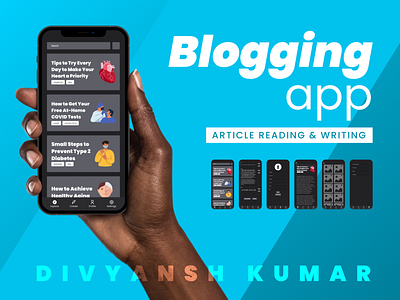 Blogging App For Reading and Writing Blogs app ui ux blog blogging app mobile app ui ui design ui ux uiux user experience user interface ux ux design